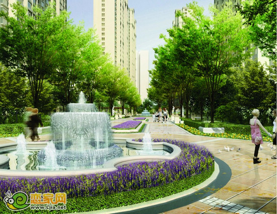 華浩活力城中央景觀示意圖