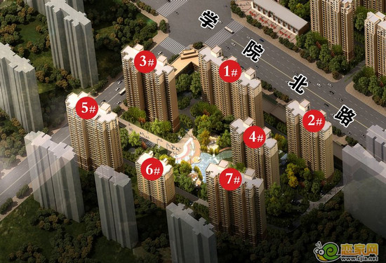 榮盛·阿爾卡迪亞陽光苑鳥瞰圖