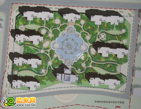 串城街舊城改造總平面圖