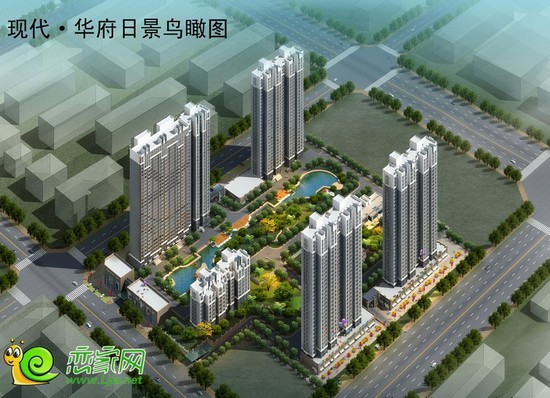 現(xiàn)代華府項(xiàng)目鳥瞰圖