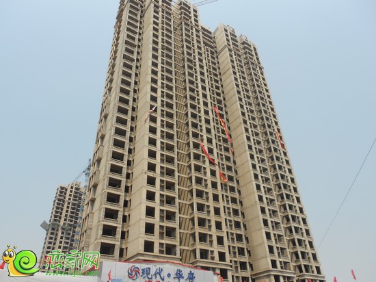 現(xiàn)代華府項(xiàng)目工程進(jìn)度實(shí)景（2013.8.22）