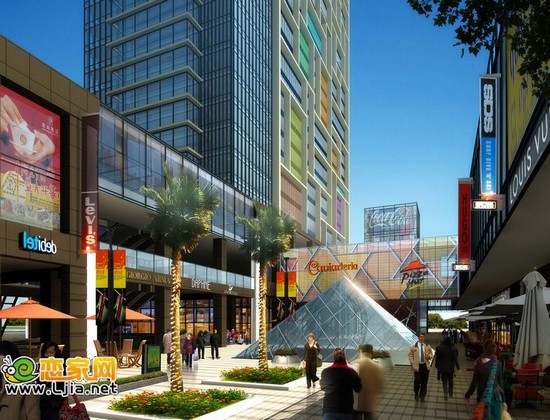 名仕公館步行街效果圖