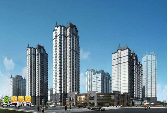 楓景華庭沿街透視圖