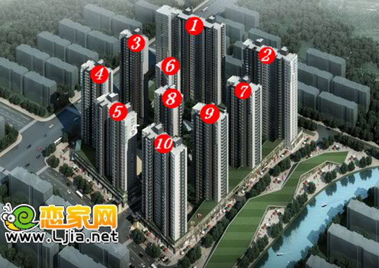叢臺花園項目鳥瞰圖