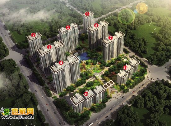 左岸楓橋項目鳥瞰圖