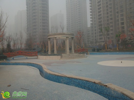 月亮灣小區(qū)園林實景圖（2014.1.24）