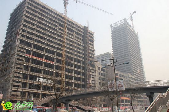 陽光三龍商業(yè)廣場(chǎng)項(xiàng)目工程實(shí)景圖（2014.2.19）