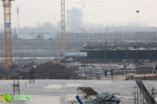 現代奧城項目工程實景圖（2014.2.19）