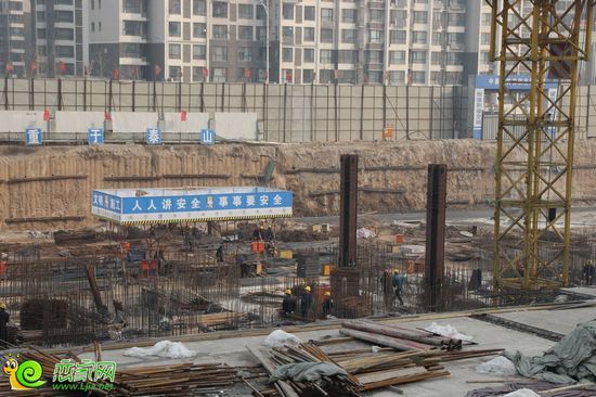 現代奧城項目工程實景圖（2014.2.19）
