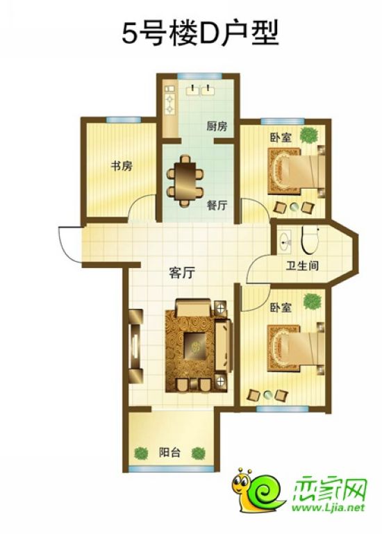 遠(yuǎn)洋·新興公館5號(hào)樓D戶(hù)型