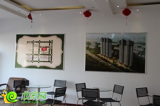 宜家花園售樓部內