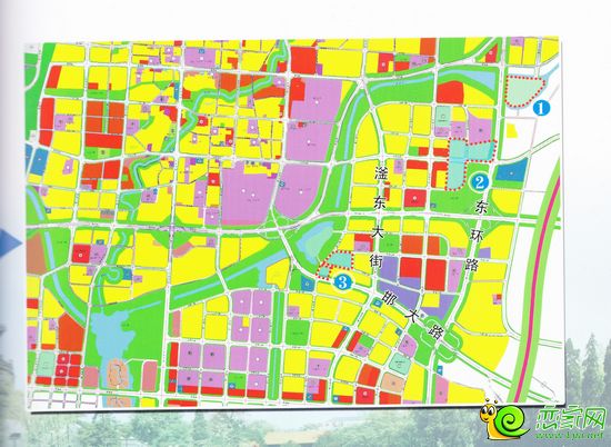 環(huán)路內(nèi)推介地塊示意圖
