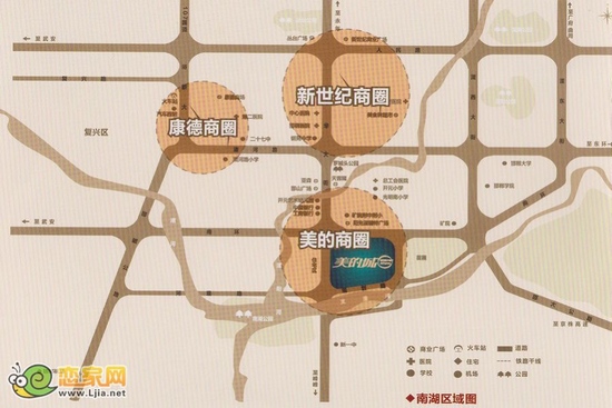 美的城商圈圖
