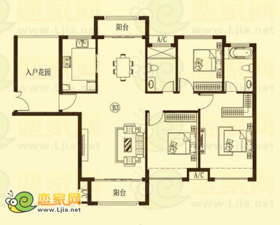 龍湖公館戶型圖