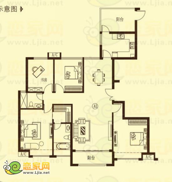 龍湖公館戶型圖