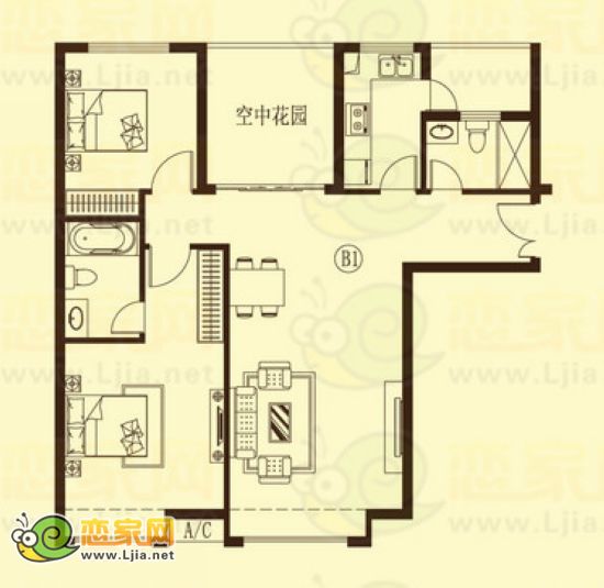 龍湖公館戶型圖