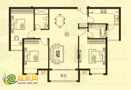 龍湖公館戶型圖