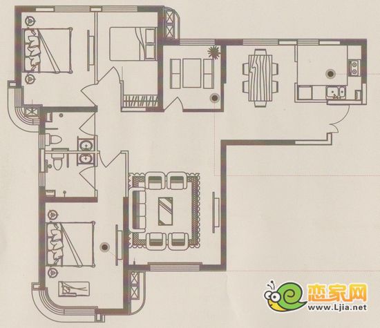 恒嘉·拉德芳斯樣板間C3戶型