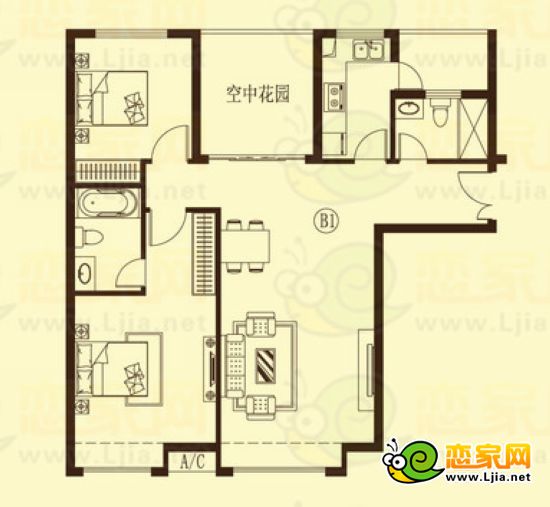 龍湖公館戶型圖