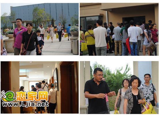 趙都新城業(yè)主進(jìn)行樣板間參觀和聽裝修解說