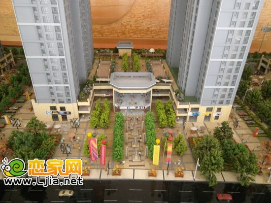 恒隆金豪庭沙盤規(guī)劃中的空中花園