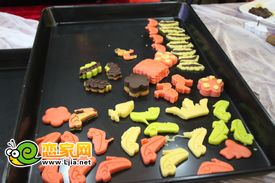 趙都華府活動中做的五顏六色的餅干