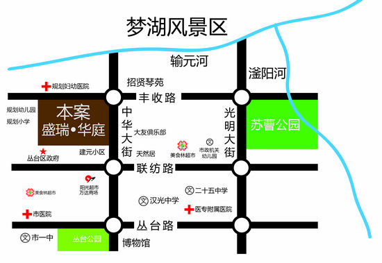 盛瑞華庭區(qū)位圖