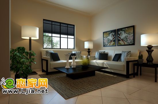 鹿城國(guó)際全精裝會(huì)客廳效果圖