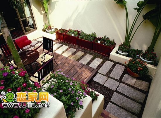 盛瑞華庭家庭小庭院效果圖