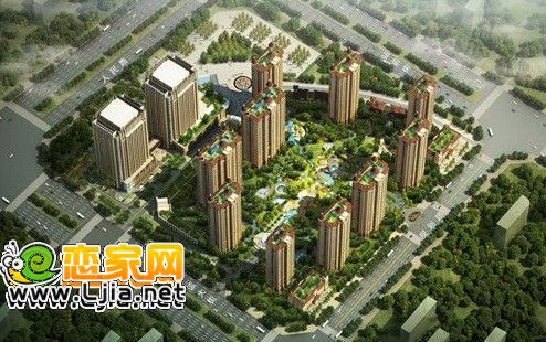 萬浩錦河灣鳥瞰圖