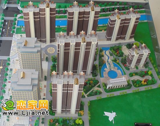卓冠美景城沙盤效果圖