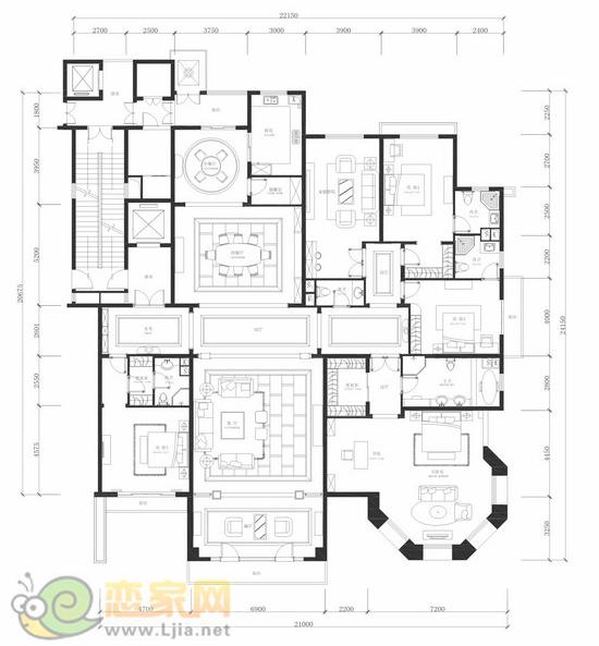 錦河灣450平米戶型
