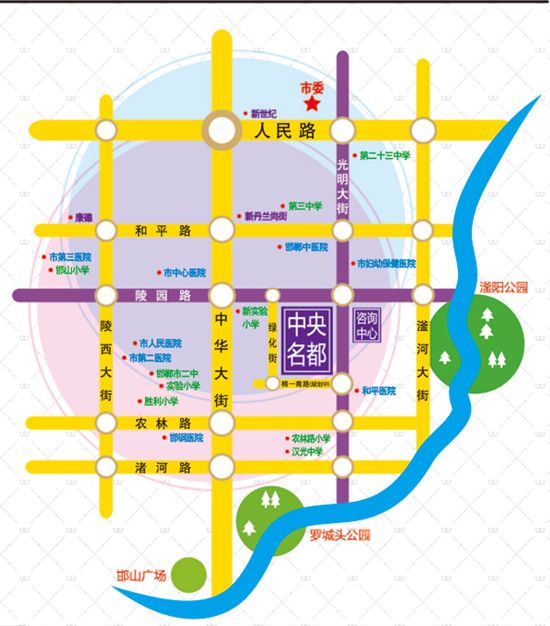中央名都區(qū)位圖