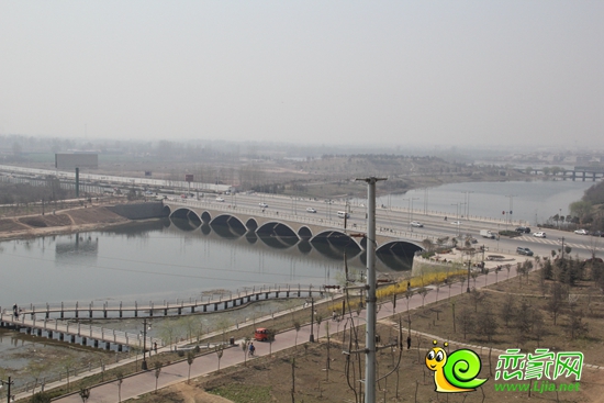 美的城俯瞰支漳河美景