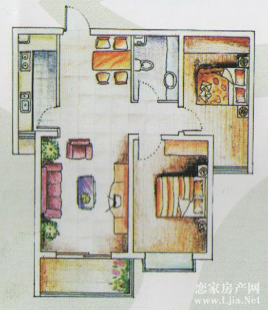城市西景戶型圖