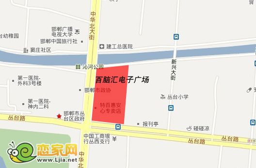 百腦匯電子商城區(qū)位圖