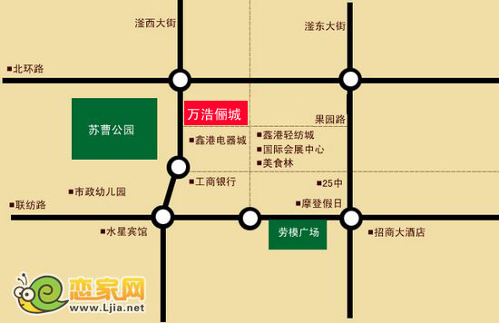萬(wàn)浩儷城區(qū)位圖