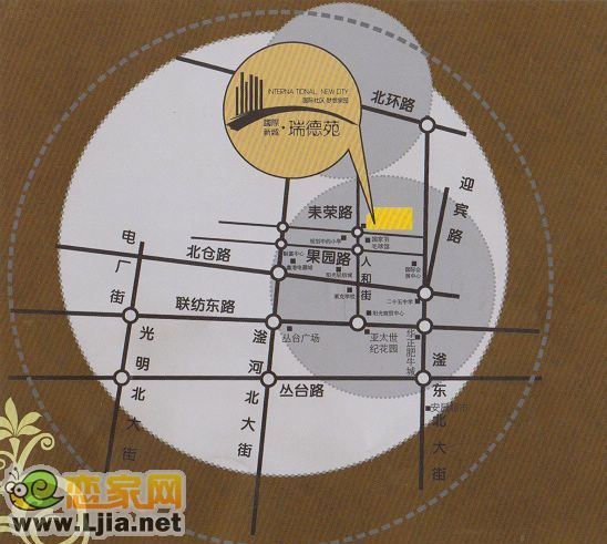 德爾·瑞德苑區(qū)位圖