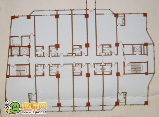 趙都華潤大廈A座標準層戶型圖