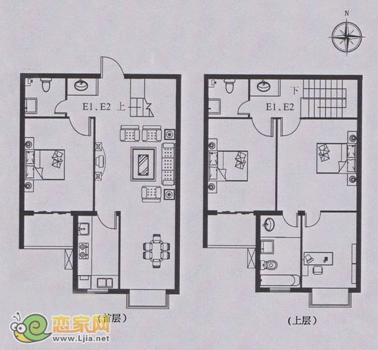 鴻基行政公館躍層戶型圖