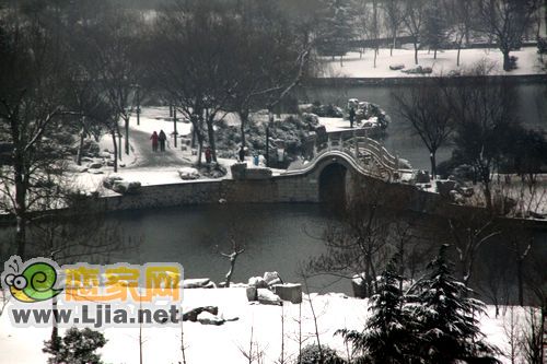 滏陽公園雪景