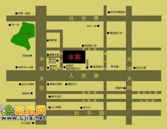 金世紀(jì)新城區(qū)位圖