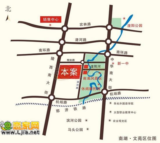 南湖文苑區(qū)位圖