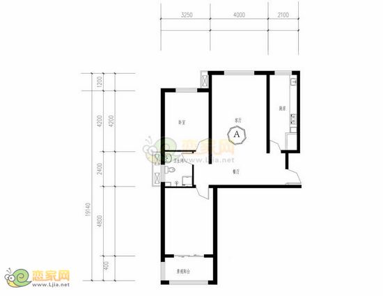 心海假日樣板間戶(hù)型 二室二廳一衛(wèi) 109.86㎡