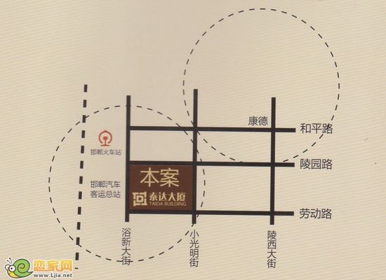 泰達(dá)大廈區(qū)位圖