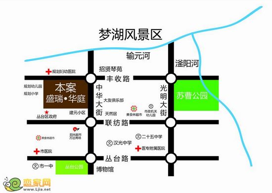 盛瑞華庭區(qū)位圖