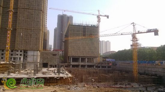 陽光天階商業(yè)樓B座工地實(shí)景