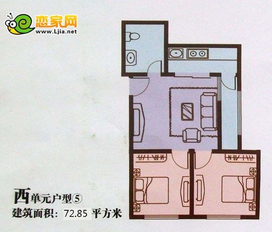 永華新城主推小戶型 72平米 兩室一廳一廚一衛(wèi)