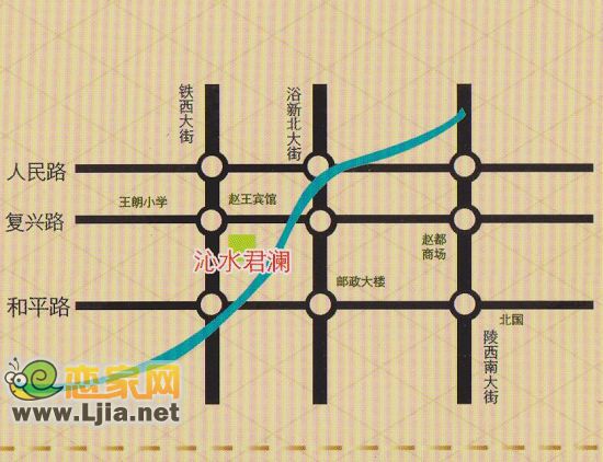 沁水君瀾區(qū)位圖