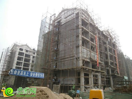 趙都華府花園洋房工地實(shí)景